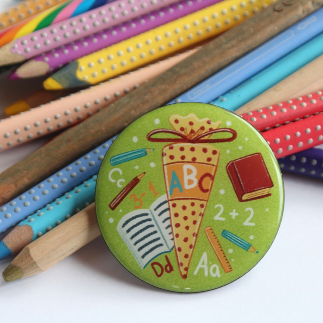 Einzelner Magnet: Einschulung, 6cm